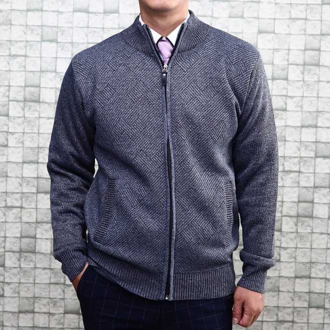 [샤인힐즈] 겨울 버팔로 BFL 기모안감 니트 집업자켓 BFK4753