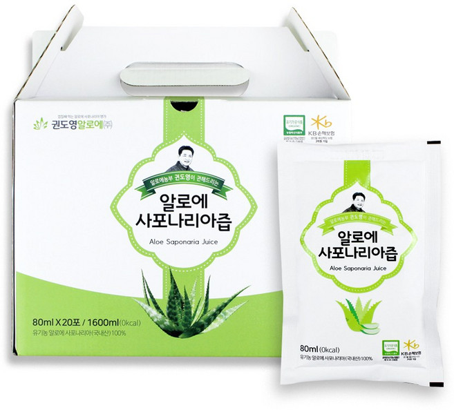 권도영알로에 알로에 사포나리아즙, 80ml, 20개