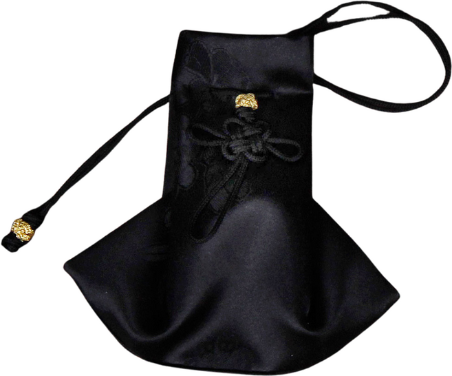 전통 양단 복 귀 주머니 오방색 오색 외국인선물 공예품 한국 기념품, 흑색