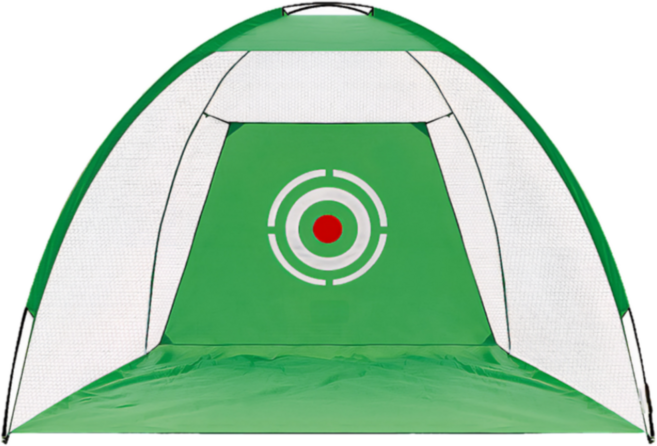 폴대 1+1 배가배가 골프 그물망 입문자 연습용 개인 골프 가정용 연습장 네트 스윙 안전망 연습기 구성품 세트 2M, 그린