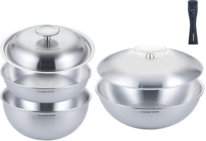 [쿠팡 단독 42% 파격 특가+17만원 상당 사은품 증정] 쉐프윈 316STS 프리미엄 통5중 드림핸즈 22팬+22웍+22뚜껑+26웍+26뚜껑+분리형손잡이, 1개