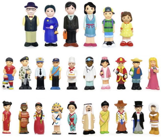 어나더토이 소프트 다문화인형 역학인형 가족인형 장식장 직업인형 다름의 존중 어린이집평가인증교구, 소프트 다문화역할인형 26인 단품 재고보유
