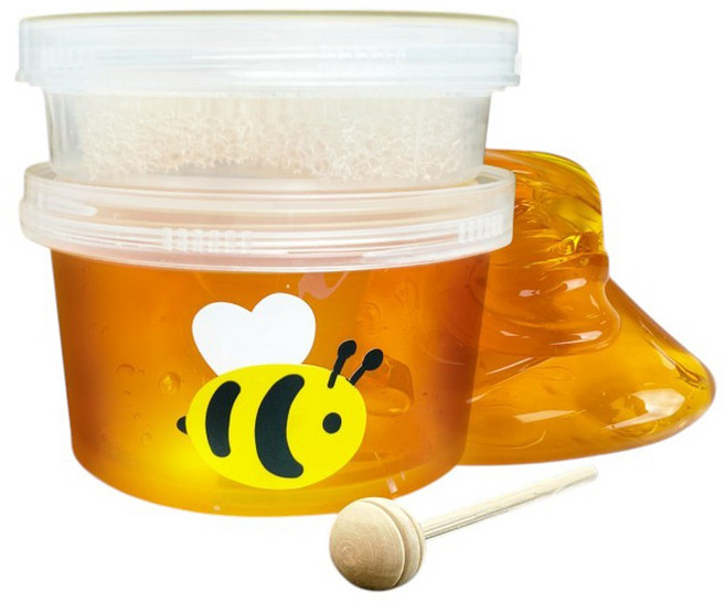 젤리블리스 벌집꿀 스펀지 슬라임 세트, 노랑, 200g, 1개