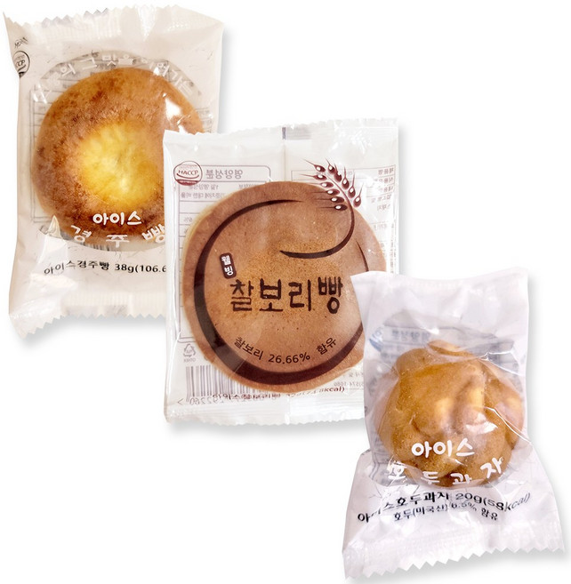 [미청당] 아이스 경주빵10개+찰보리빵10개+호두과자10개, 30개, 상세 설명 참조