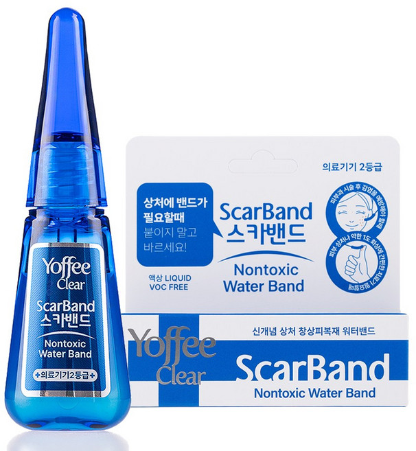 스카밴드 의료기기 2등급 액상드레싱 상처 보호 습윤 방수 액체밴드, 1개