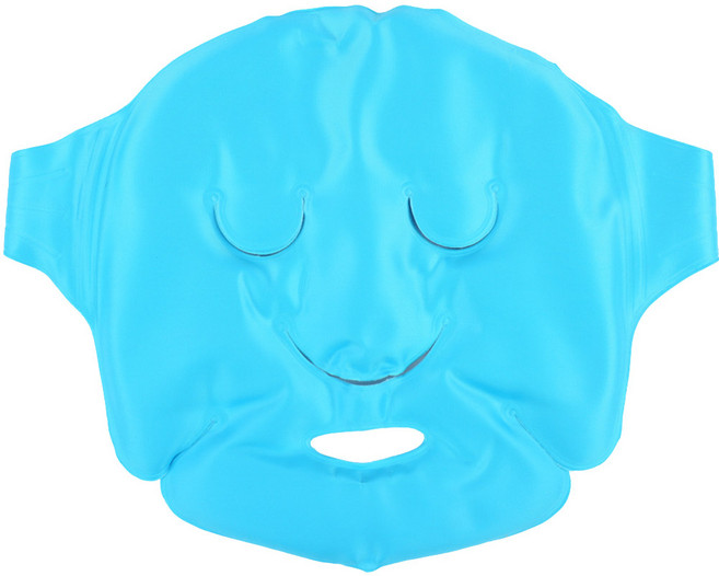 테슬테즐 얼굴 냉 찜질팩 스카이블루, 2개