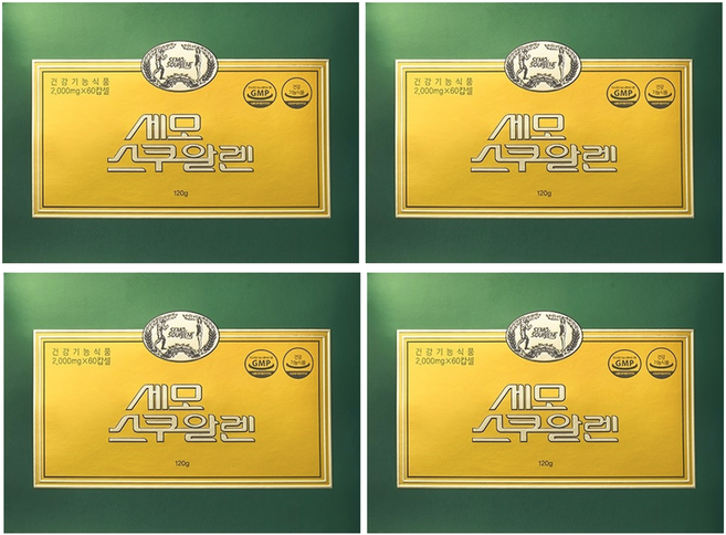 세모 스쿠알렌 2g 180캅셀 4곽, 180정, 4개