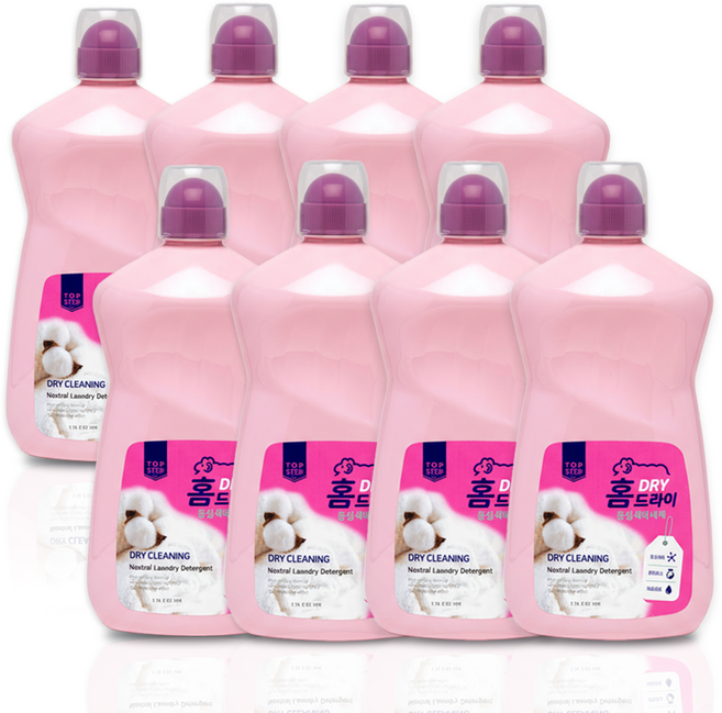 탑스텝 홈드라이 세탁세제 (일반/드럼 겸용) 중성세제, 8개, 1.1L