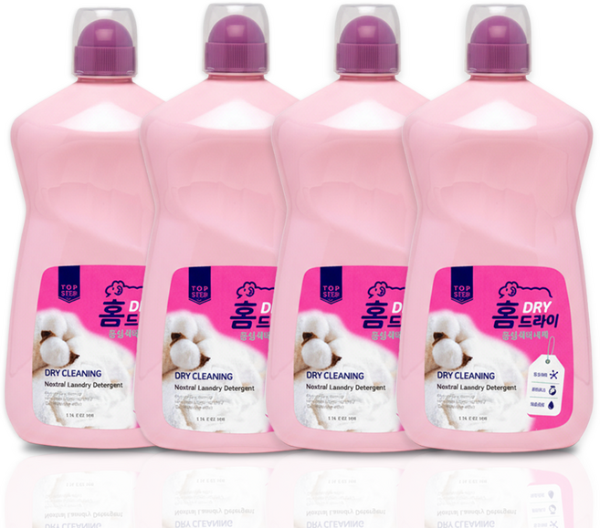 탑스텝 홈드라이 세탁세제 (일반/드럼 겸용) 중성세제, 4개, 1.1L