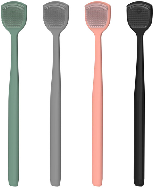 혀클리너 오라클 4개 구성 블랙+그레이+핑크+민트, 1세트