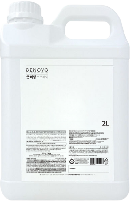 디노보 굿베딩 침구탈취 스프레이, 2L, 1개, 캐모밀크향