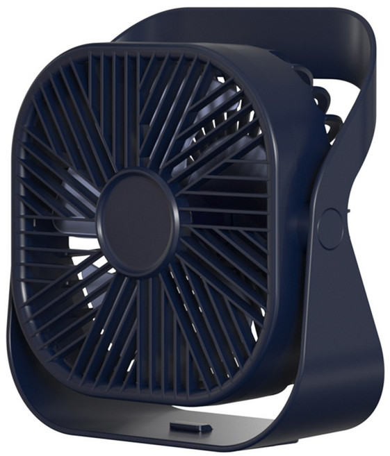 5세컨즈 휴대용 미니 탁상용 무선 냉각 선풍기, 탁상용 선풍기 R24, 네이비