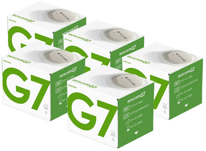 덱스콤 G7 개인용 체내 연속 혈당 측정 시스템, DEXCOM G7, 5개