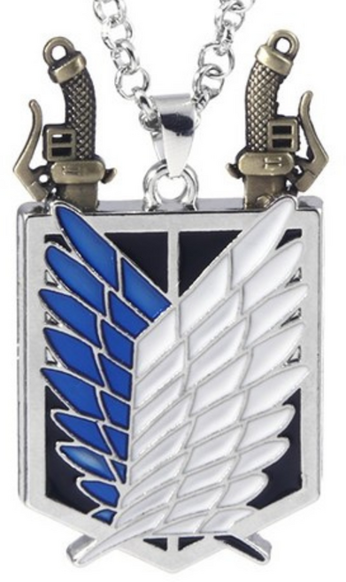 진격의거인 자유의날개 목걸이 애니메이션 펜던트