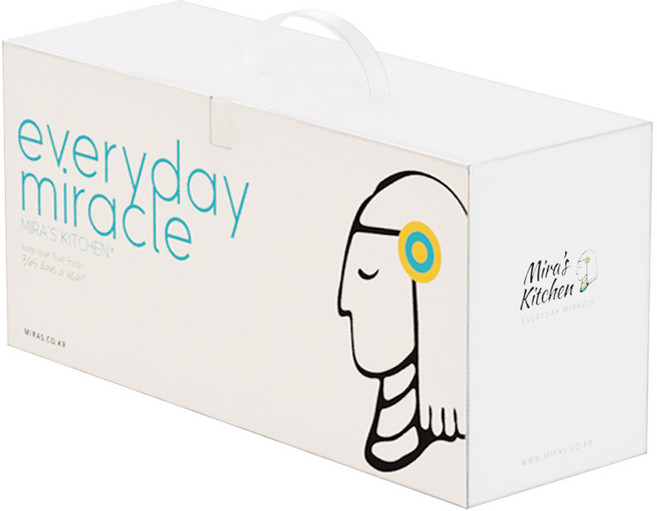 [미라네주방] 미라클통 신선용기 야채보관 반찬통 밀폐용기 미라클선물세트, 황토, 2세트