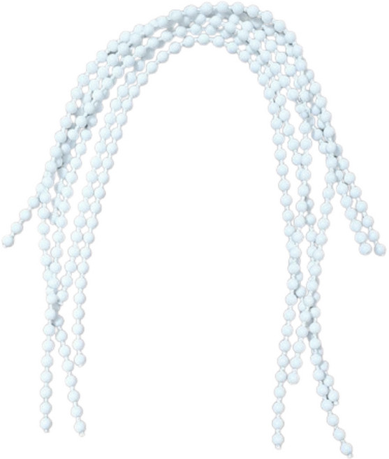 본라이프 양변기 화장실 변기 손잡이 레버줄 교체용 구슬줄 양변기부속 덮개줄, 백색, 6개