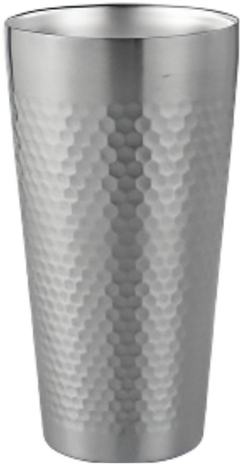 아트오브십 이중 스테인레스 텀블러 컵 벌집 무늬, 실버, 450ml, 1개