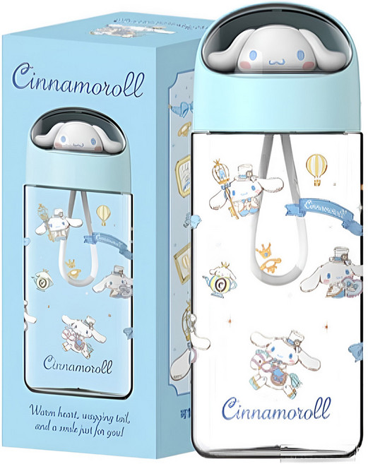 산리오 물병 물통 500mll 트라이탄 보틀 쿠로미 시나모롤 키티 마이멜로디 포차코 휴대용 마이보틀, 1개, 500ml