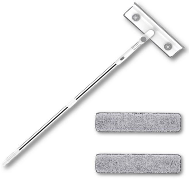 씨피다이 초경량 각도조절 2in1 창문 닦이, 그레이, 1개