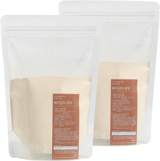 방앗간청년 국산 돼지감자 분말 가루, 2개, 300g