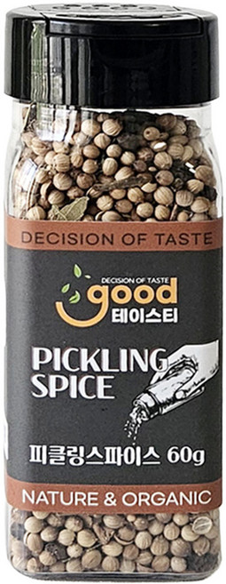 굿테이스티 피클링스파이스 60g 피클스파클링 오이 피클 향신료 시즈닝 파우더, 1개