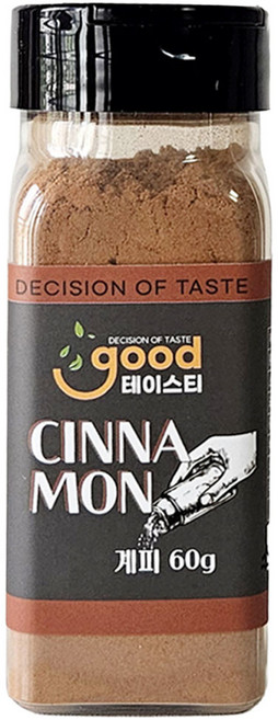 굿테이스티 계피 60g 시나몬 가루 분말 계피가루 시나몬파우더 향신료 시즈닝 파우더, 1개