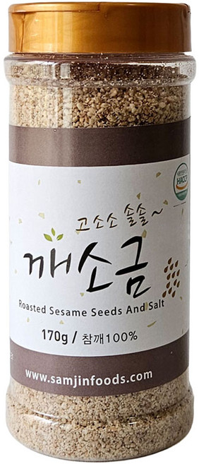 삼진식품 깨소금 170g 통깨 참깨 가루, 1개