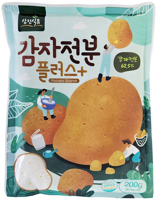 삼진식품 감자전분 플러스 200g 감자 가루 부침 튀김, 1개