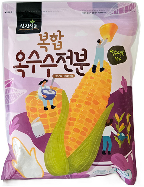 삼진식품 옥수수전분 400g 옥수수 가루 분말, 1개