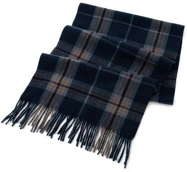 벨루빈 체크무늬 머플러 목도리