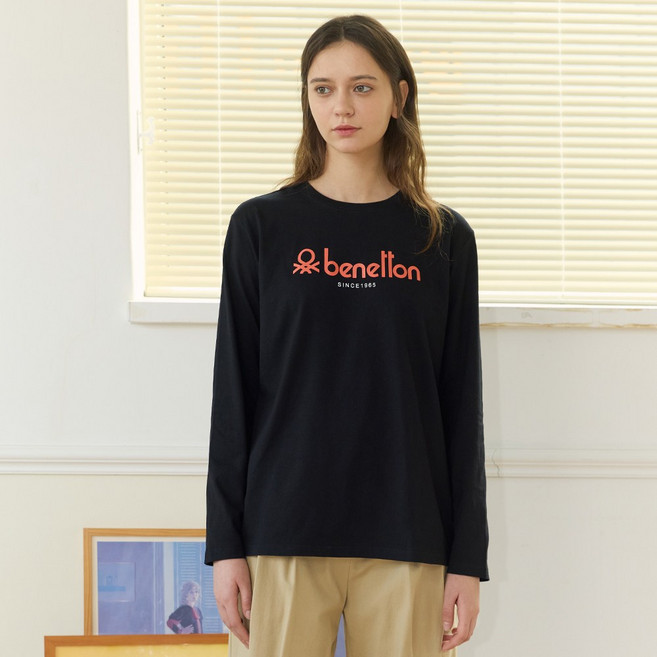 [베네통] 유니섹스 긴팔티셔츠 택 1