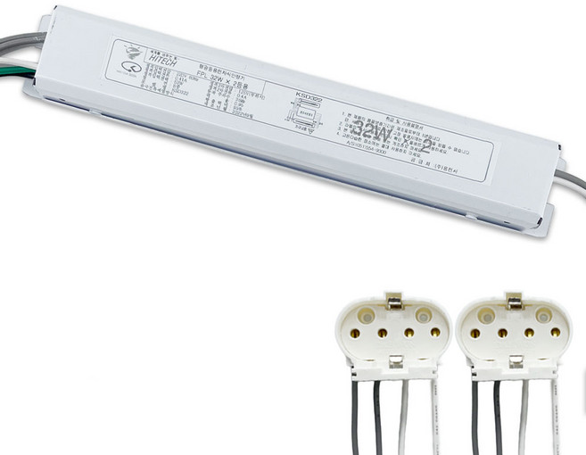 국산 용전사 KC인증 형광등안정기 전자식안정기 FPL 32w 2등용, 1세트