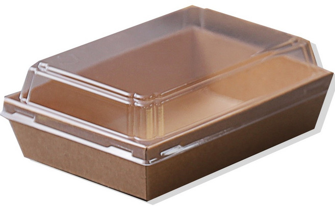 크라프트 샌드위치 용기 13호 세트(용기+뚜껑), 1개, 100개