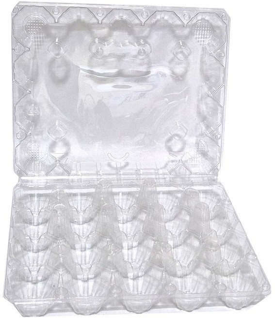 플라스틱 20구계란팩[특란/투명색/밀폐형], 100개