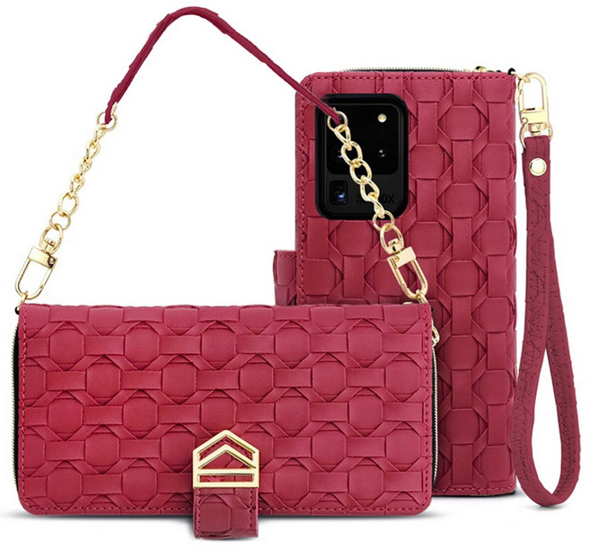 네오스탠다드 위블 스트랩 지퍼 지갑 케이스