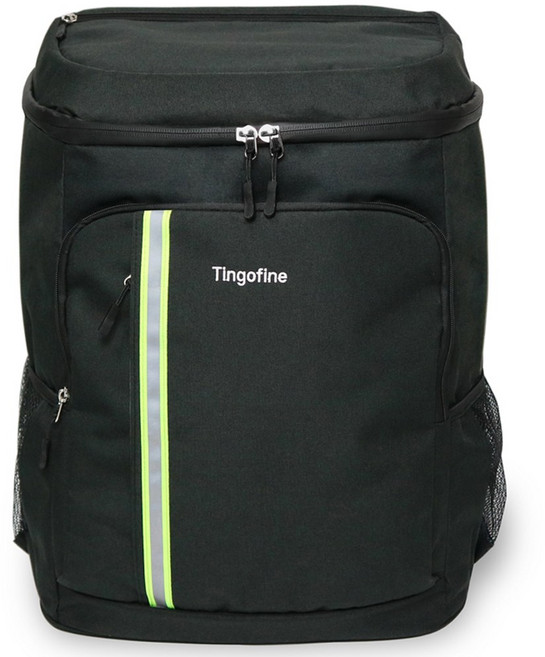 팅고 대용량 56L 배달백팩 쿠팡이츠 배민 자전거 킥보드 보온보냉가방, 블랙