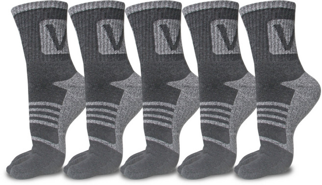 발렌티노.C 두꺼운 V 스포츠 이중 쿠션 발가락양말-방한 보온 작업화 겨울용