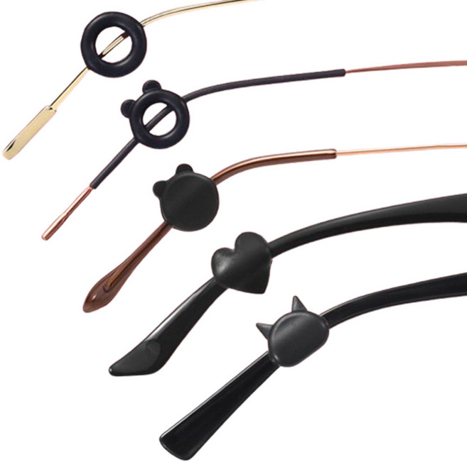 아디프로 안경 고정 실리콘 귀고무 흘러내림방지 귀아픔 안경다리 5가지 모양 혼합 10P