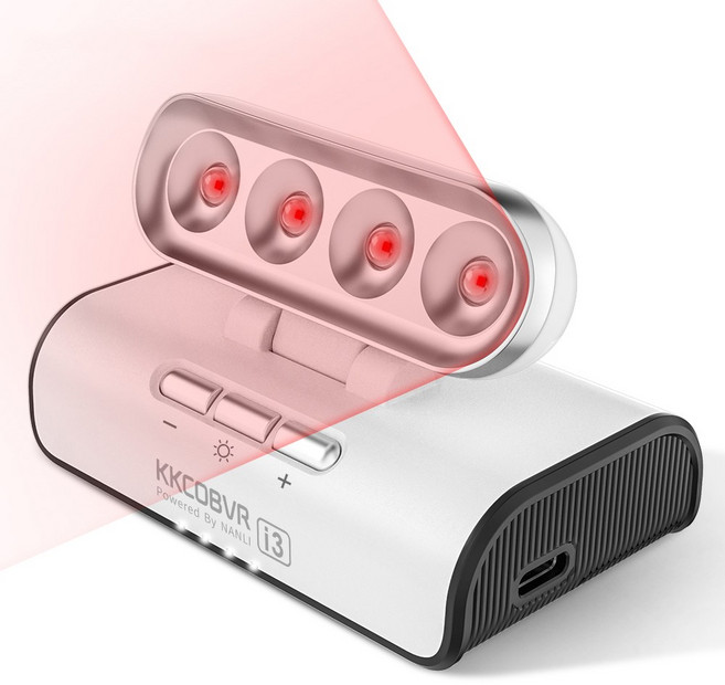 KKCOBVR i3 VR 적외선 조명 VR 액세서리 트래킹 강화 가능 Quest 3/3S/2/1/pro/Apple Vision Pro/PICO 4와 호환 가능, 1개