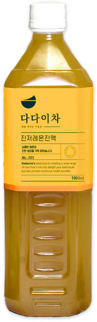 다다이차 꿀 레몬생강즙 진액 원액, 1개, 1L