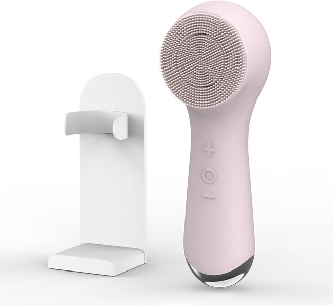 [SKP] 진동 클렌저 스마트 기억 폼 세안기/ 진동 실리콘 회전 브러시 2in1/ 전동 세안기/ 피지제거 모공 클렌져/ 얼굴클렌징 피부 관리기, 핑크