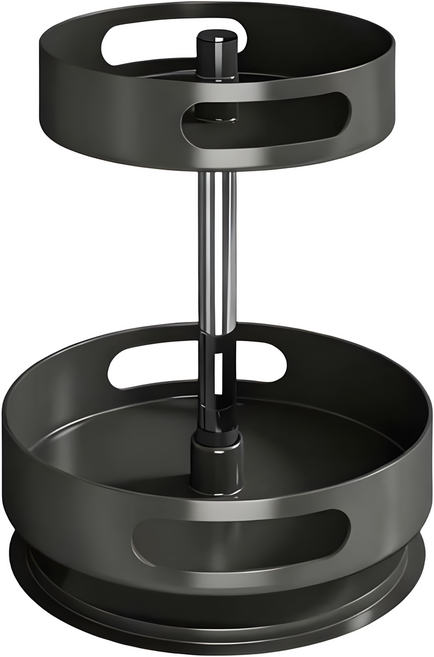 SHYP 다용도 360도 회전 소스통 정리대 양념 정리, 1개, 블랙