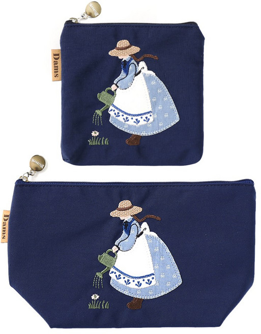 미모양 고급 화장품 파우치 중형 미니 2개 세트 국산