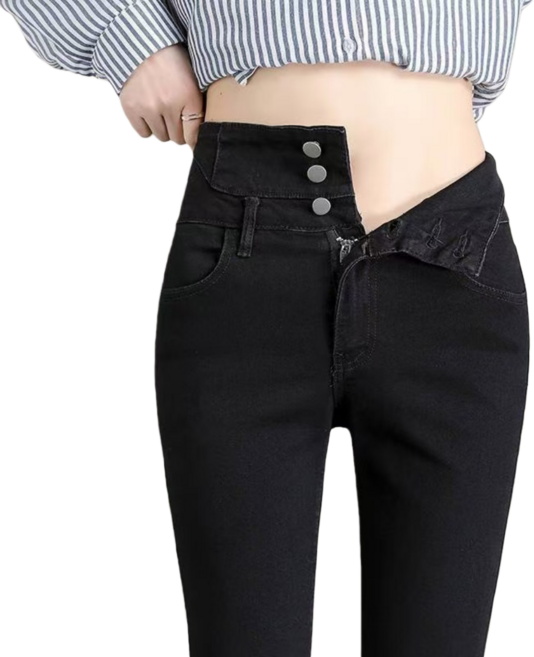 VIISHOW 스판좋은 하이웨스트 청바지 스키니진