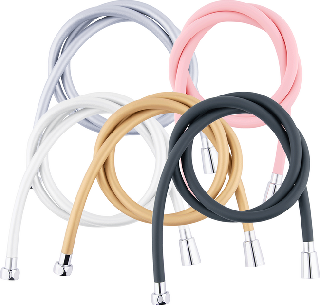 이온폴리스 컬러 샤워기호스 1.5M 샤워기줄 PVC, 핑크