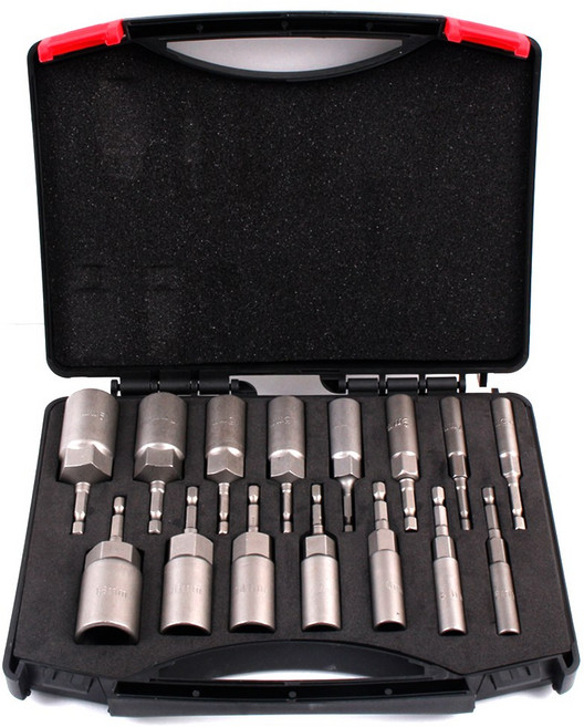 ITL 육각 롱비트 15P 세트 임팩 복스 드라이버 전동드릴 소켓, 1개