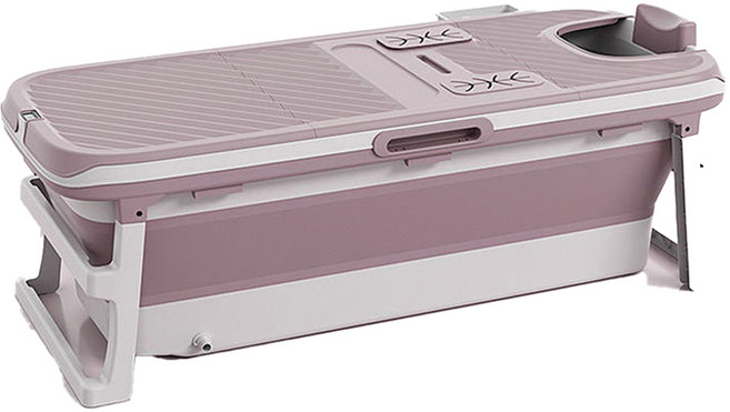 에이치앤아이 접이식욕조 (프리미엄) PS, 프리미엄 특대형 핑크(PS-149), 1개