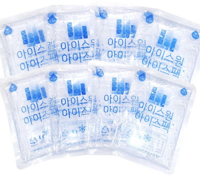 아이스원 워터 아이스팩 물아이스팩 완제품 얼음팩 일회용 소형 아이스팩 12x17 120개, 1세트