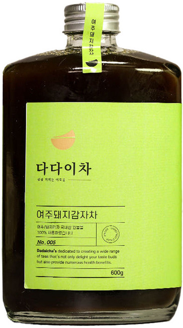다다이차 국산 여주 돼지감자차 진액, 1박스, 600ml