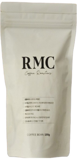 RMC 커피 프리미엄 브라질 엘로우버번 싱글오리진 당일로스팅 원두커피 커피원두, 1개, 200g, 홀빈(분쇄안함)
